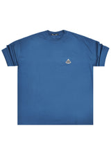 Ανδρική κοντομάνικη μπλούζα Tony couper - TO25/19 - diamond oversized t-shirt πετρόλ