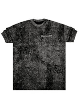 Ανδρική κοντομάνικη μπλούζα Tony couper - TO25/5 - tie dye oversized t-shirt μαύρο