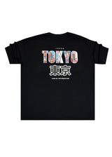 TONY COUPER Ανδρική κοντομάνικη μπλούζα μαύρη Tokyo TO26/7-black