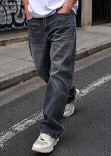GUF CLOTHING Ανδρικό παντελόνι τζιν μαύρο Baggy UM3251-Y