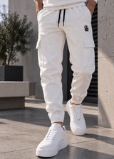 Ανδρική φόρμα cargo Close society - W25-600 - black logo λευκό