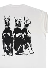 QUEST CLOTHING Ανδρική κοντομάνικη μπλούζα λευκή DOB WHT-15