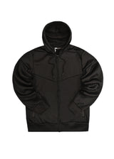 GUF CLOTHING - Ανδρική ζακέτα με χνούδι - Μαύρη 5100A