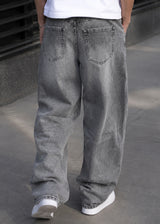 GUF CLOTHING - Ανδρικό τζιν παντελόνι Baggy - Γκρι Y631