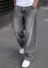 GUF CLOTHING - Ανδρικό τζιν παντελόνι Baggy - Γκρι Y631