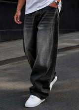 GUF CLOTHING - Ανδρικό τζιν παντελόνι Baggy - Μαύρο YX-3717
