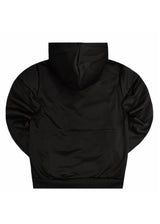 GUF CLOTHING - Ανδρική ζακέτα με χνούδι - Μαύρη 5100A