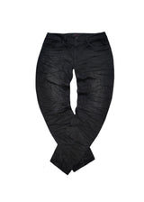 GUF CLOTHING Ανδρικό τζιν παντελόνι μαύρο Wrinkled Slm Fit BK-367-black