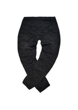 GUF CLOTHING Ανδρικό τζιν παντελόνι μαύρο Wrinkled Slm Fit BK-367-black