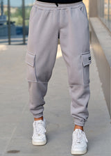 Ανδρική φόρμα Tony couper-F26/3-long patch cargo logo γκρι