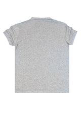GUF CLOTHING Κοντομάνικη μπλούζα γκρι Mao Polo Slim Fit 00124-3-grey CP2200