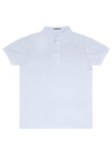 Κοντομάνικη μπλούζα GUF - 00124-4 - mao polo slim fit tee λευκό