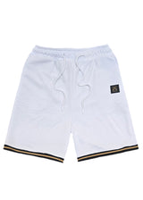 Ανδρική βερμούδα Vinyl Art Clothing - 02980-02 - striped ends shorts regular fit λευκό
