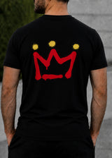 QUEST CLOTHING Ανδρική κοντομάνικη μπλούζα μαύρη 03-CS-black