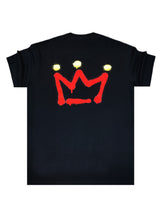 QUEST CLOTHING Ανδρική κοντομάνικη μπλούζα μαύρη 03-CS-black