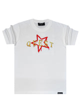 QUEST CLOTHING Ανδρική κοντομάνικη μπλούζα λευκή 03-CS-white