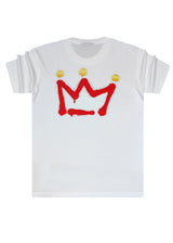QUEST CLOTHING Ανδρική κοντομάνικη μπλούζα λευκή 03-CS-white