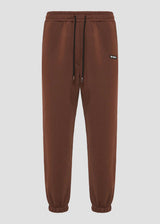 Ανδρική φόρμα Vinyl Art Clothing-04815-33-cotton relaxed fit-emblem sweatpants καφέ