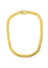 GUF CLOTHING Αλυσίδα από ανοξείδωτο ατσάλι Zircon χρυσό 050626T-03-gold