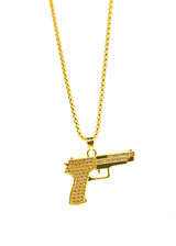 GUF CLOTHING Αλυσίδα από ανοξείδωτο ατσάλι Gun χρυσό 050626T-08-gold