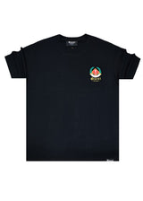 QUEST CLOTHING Ανδρική κοντομάνικη μπλούζα μαύρη 07-GRCU-black