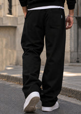 VINYL ART CLOTHING - Ανδρική φόρμα Classic printed pants -Μαύρη 08412-01
