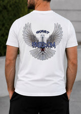 QUEST CLOTHING Ανδρική κοντομάνικη μπλούζα λευκή 08 FREB-white
