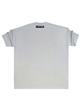 Ανδρική κοντομάνικη μπλούζα Tony Couper- B25/1 - fabric oversized t-shirt γκρι