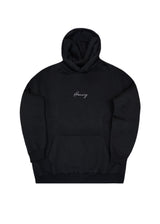Ανδρικό μακρυμάνικο φούτερ με κουκούλα Henry clothing-3-527-calligraphy logo μαύρο