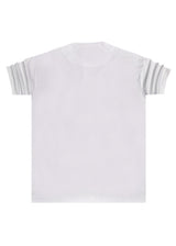 Ανδρική κοντομάνικη μπλούζα Henry clothing - 3-612 - H logo λευκό