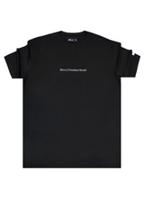 Ανδρική κοντομάνικη μπλούζα Henry clothing 3-613 μαύρη