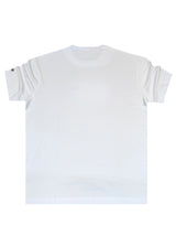 HENRY CLOTHING Ανδρική κοντομάνικη μπλούζα λευκή 3-613-white