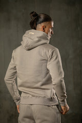 Ανδρικό φούτερ με κουκούλα Henry clothing-3-654-hoodie round logo μπεζ