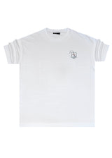 HENRY CLOTHING Ανδρική κοντομάνικη μπλούζα λευκή 3-709-white
