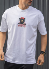 Ανδρική κοντομάνικη μπλούζα Henry clothing-3-715-white Henry Bear λευκό