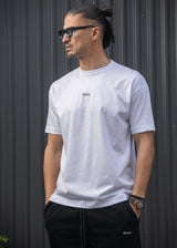 Ανδρική κοντομάνικη μπλούζα Henry clothing - 3-718 - follow your vibes t-shirt λευκό