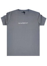 Ανδρική κοντομάνικη μπλούζα Henry Clothing-3-722-Henry premium regular fit tee γκρι