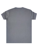 Ανδρική κοντομάνικη μπλούζα Henry Clothing-3-722-Henry premium regular fit tee γκρι