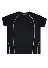 VINYL ART CLOTHING Ανδρική κοντομάνικη μπλούζα μαύρη Urban Line 39670-01