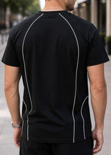 VINYL ART CLOTHING Ανδρική κοντομάνικη μπλούζα μαύρη Urban Line 39670-01