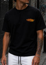 VINYL ART CLOTHING Ανδρική κοντομάνικη μπλούζα μαύρη Blaze Mode 43345-01