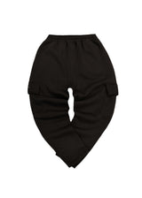Ανδρική φόρμα cargo Henry clothing-6-614-cargo sweatpants μαύρο