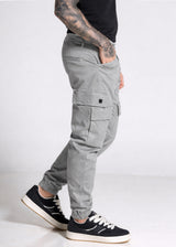 COSI JEANS Ανδρικό παντελόνι γκρι cargo elasticated 67-ENNO-grigio