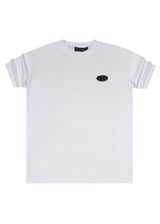 VINYL ART CLOTHING Ανδρική κοντομάνικη μπλούζα λευκή Core Beat 74125-02