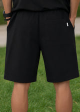 HENRY CLOTHNG Ανδρική βερμούδα υφασμάτινη μαύρη 8-013-black