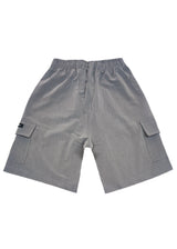 HENRY CLOTHNG Ανδρική βερμούδα υφασμάτινη cargo γκρι 8-014-grey