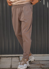 Ανδρικό παντελόνι Henry clothing - 8-030 - simple pants καφέ