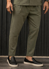 HENRY CLOTHING Ανδρικό ανοιξιάτικο παντελόνι χακί 8-030-khaki