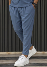 HENRY CLOTHING - Ανδρικό ανοιξιάτικο παντελόνι - Μπλε ραφ 8-102