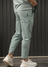 HENRY CLOTHING - Ανδρικό ανοιξιάτικο παντελόνι - βεραμάν 8-102